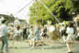 Maypole dancing in the Market Square)
